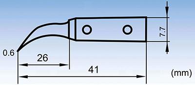 Антистатические пинцеты из нержавеющей стали с закругленными сменными наконечниками серии ESD-7A